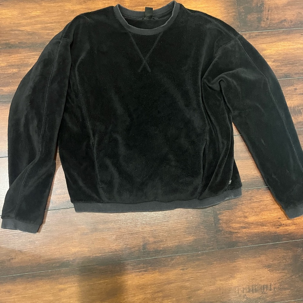 CLOSET CLEAN OUT ….Black Soft Terry Sweatshirt by Athleta